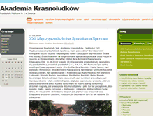 Tablet Screenshot of krasnoludek.net.pl